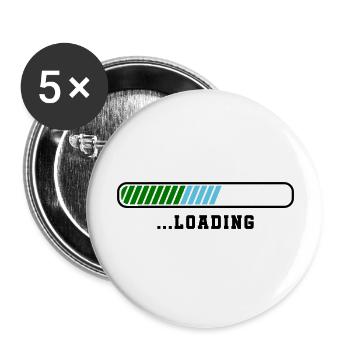 loading - Buttons groß 56 mm (5er Pack) - Weiß - Vorne