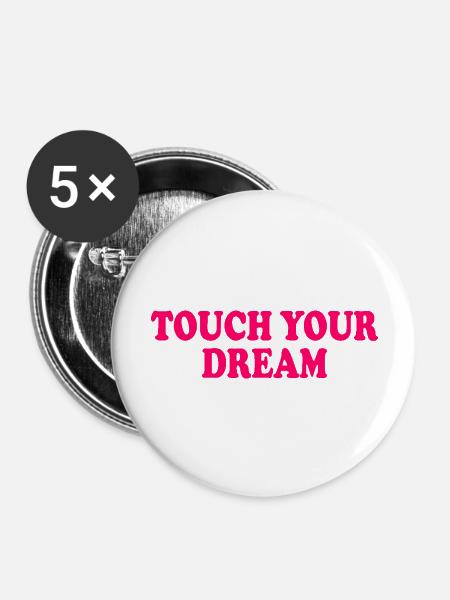 touch you dream - Buttons groß 56 mm (5er Pack) - Weiß
