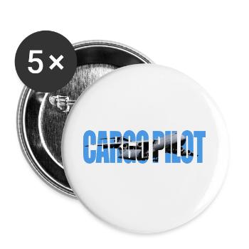 Cargo pilot C-5 - Buttons groß 56 mm (5er Pack) - Weiß - Vorne