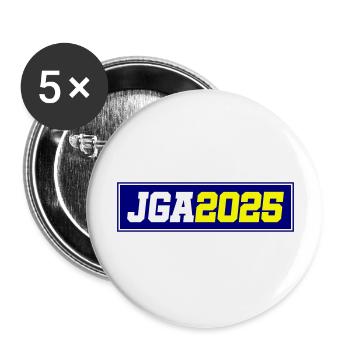 Jga 2025 - Buttons groß 56 mm (5er Pack) - Weiß - Vorne