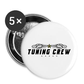 Tuning Crew Car - Buttons large 2.2''/56 mm (5-pack) - white - Front