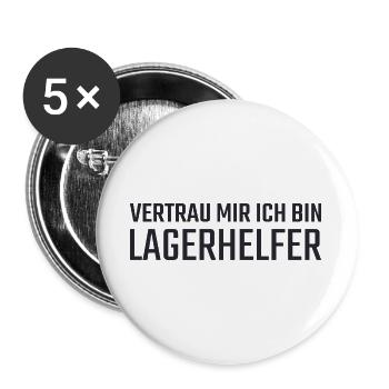 Camp Helper Trust Me - Buttons large 2.2''/56 mm (5-pack) - white - Front