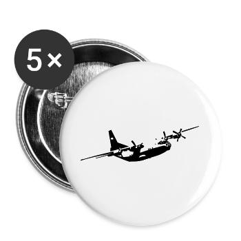 An-12 - Buttons groß 56 mm (5er Pack) - Weiß - Vorne