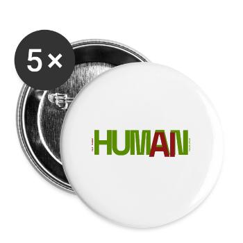 Human - Buttons large 2.2''/56 mm (5-pack) - white - Front