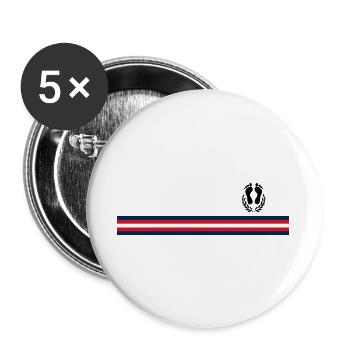 Pied Noir - Buttons large 2.2''/56 mm (5-pack) - white - Front