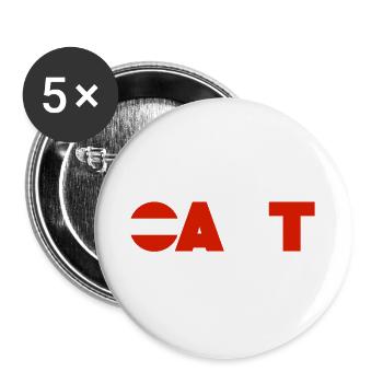 Austria - Buttons large 2.2''/56 mm (5-pack) - white - Front