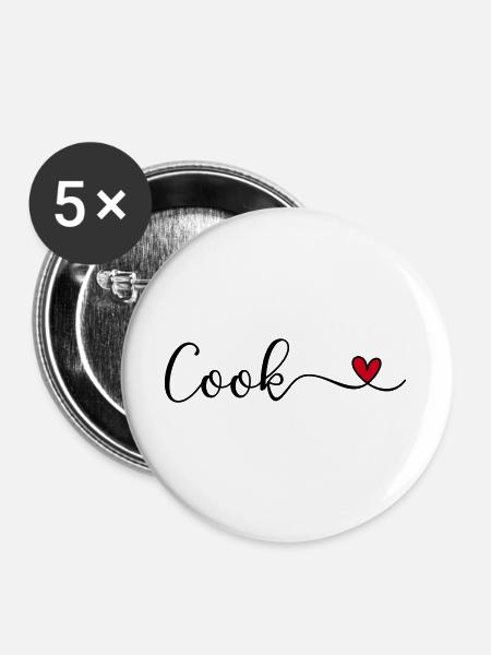 Cook - Buttons groß 56 mm (5er Pack) - Weiß