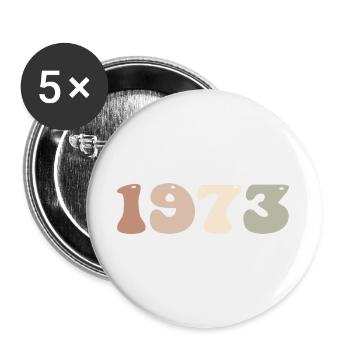 1973 - Buttons large 2.2''/56 mm (5-pack) - white - Front