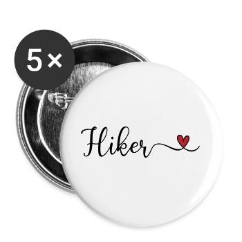 Hiker - Buttons large 2.2''/56 mm (5-pack) - white - Front