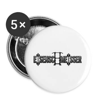 Eisenschmeisser - Buttons groß 56 mm (5er Pack) - Weiß - Vorne
