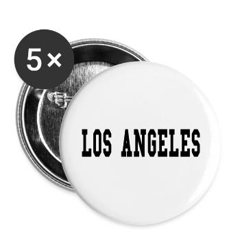 los angeles - Buttons groß 56 mm (5er Pack) - Weiß - Vorne