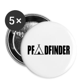 Pfadfinder - Buttons groß 56 mm (5er Pack) - Weiß - Vorne