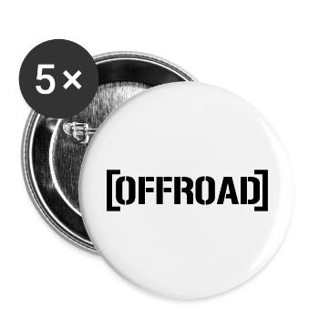 Offroad - Buttons groß 56 mm (5er Pack) - Weiß - Vorne