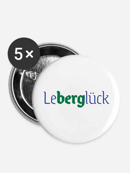 leBERGlück - Buttons groß 56 mm (5er Pack) - Weiß