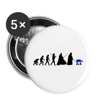 EVOLUTION DARK VADOR - Lot de 5 grands badges (56 mm) - blanc - Devant