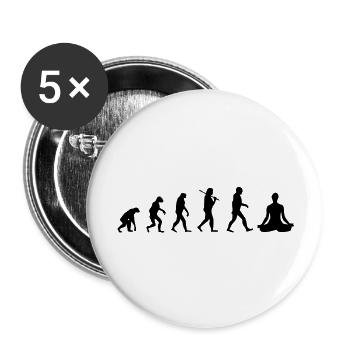 yoga - Buttons groß 56 mm (5er Pack) - Weiß - Vorne