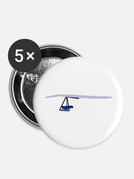 Hangglider - Buttons large 2.2''/56 mm (5-pack) - white