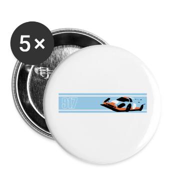 917 LM - Buttons groß 56 mm (5er Pack) - Weiß - Vorne