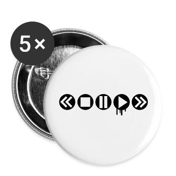 play_it___f1 - Buttons large 2.2''/56 mm (5-pack) - white - Front