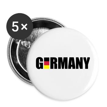 germany_f3 - Lot de 5 grands badges (56 mm) - blanc - Devant