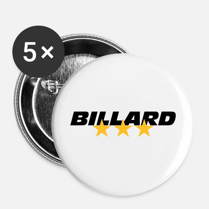 Billard - Buttons large 2.2''/56 mm (5-pack) - white
