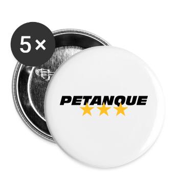 Petanque - Buttons large 2.2''/56 mm (5-pack) - white - Front