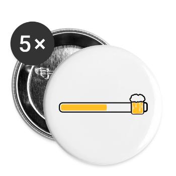 barcode text logo design loading download energy r - Buttons large 2.2''/56 mm (5-pack) - white - Front