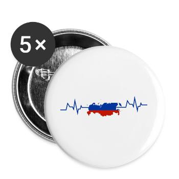 Russia jersey Russian - Buttons large 2.2''/56 mm (5-pack) - white - Front