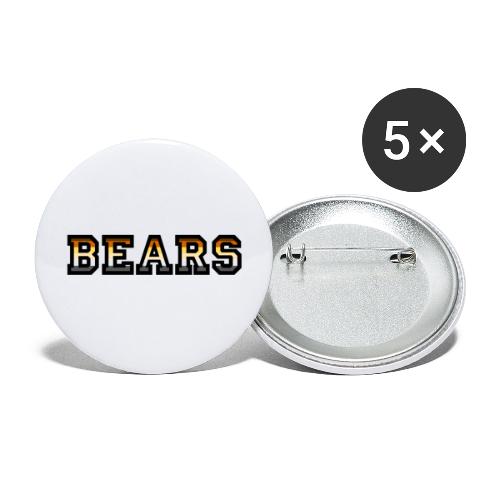 Bears - gay, schwul, behaarte kerle, männer, bären - Buttons groß 56 mm (5er Pack)