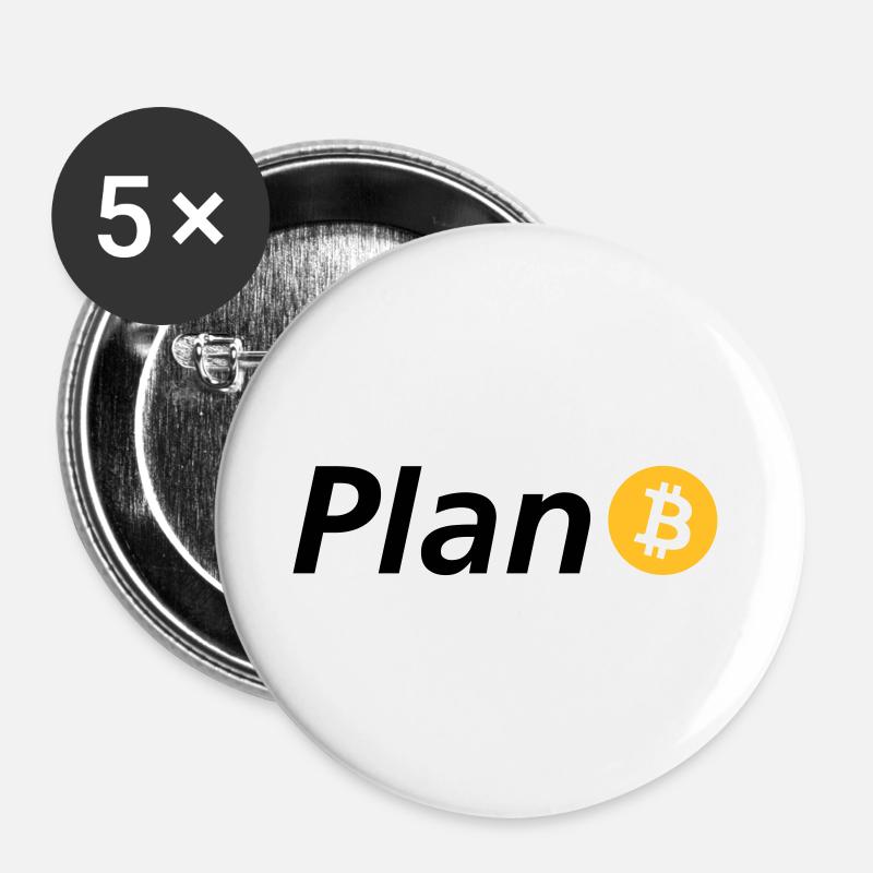 Plan B - Buttons groß 56 mm (5er Pack) - Weiß