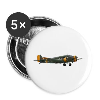 Ju 52 - Buttons large 2.2''/56 mm (5-pack) - white - Front