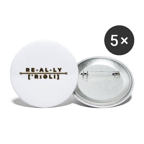 really slogan - Buttons groß 56 mm (5er Pack)