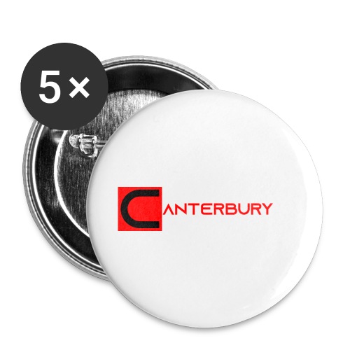 Canterbury - Lot de 5 grands badges (56 mm)