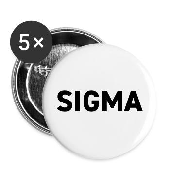 Sigma Dark Pack Rank - Buttons groß 56 mm (5er Pack) - Weiß - Vorne