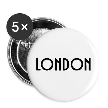 London - Buttons large 2.2''/56 mm (5-pack) - white - Front