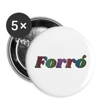Forró T-shirts - Buttons groß 56 mm (5er Pack) - Weiß - Vorne