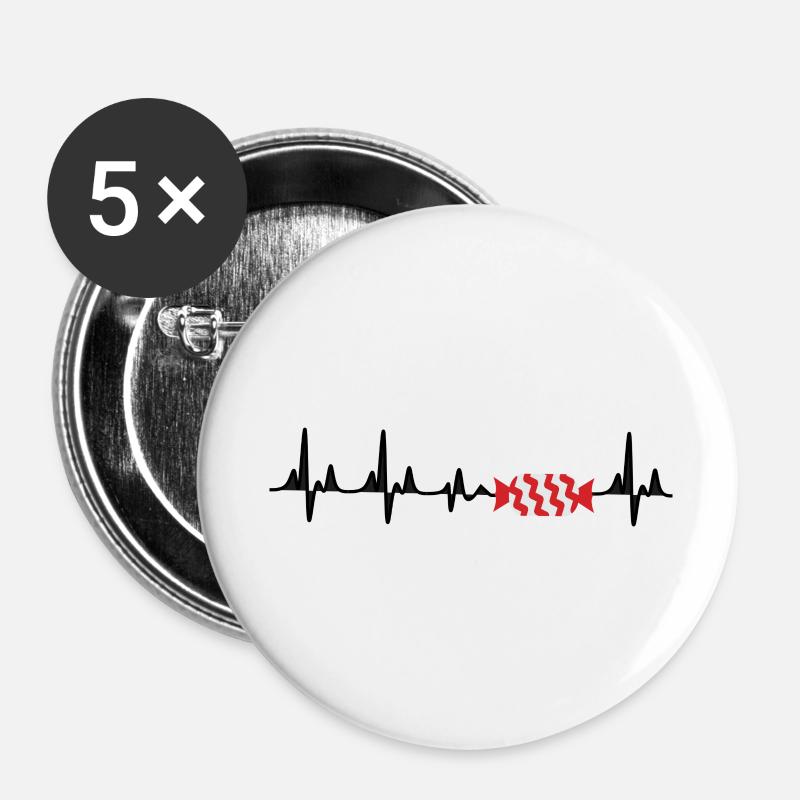 i love Candy - Buttons large 2.2''/56 mm (5-pack) - white