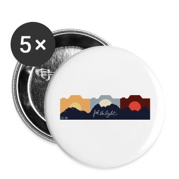 Feel The Light - Buttons groß 56 mm (5er Pack) - Weiß - Vorne