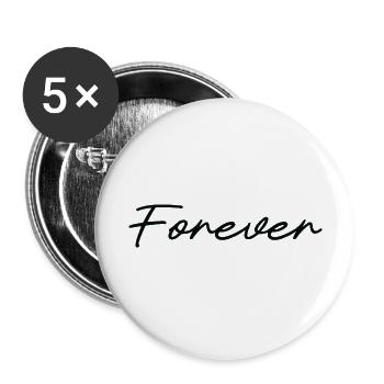 Music House Dance Forever Gift - Buttons large 2.2''/56 mm (5-pack) - white - Front