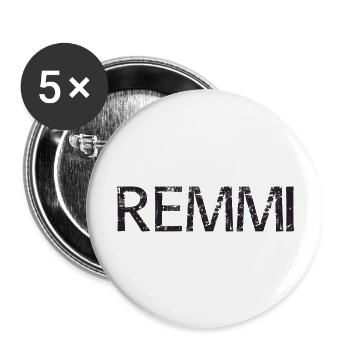 REMMI | Remmi-Demmi | Partnerlook - Buttons groß 56 mm (5er Pack) - Weiß - Vorne