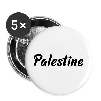 Palestine - Lot de 5 grands badges (56 mm) - blanc - Devant