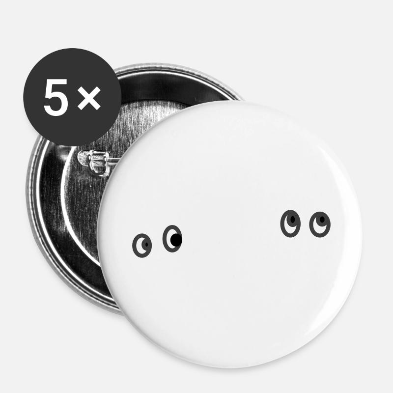 BoobooV2cleanUp - Buttons large 2.2''/56 mm (5-pack) - white