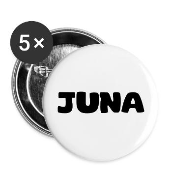 Name - Juna - Buttons groß 56 mm (5er Pack) - Weiß - Vorne