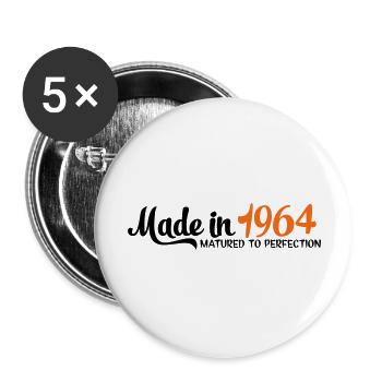 1964 - Buttons large 2.2''/56 mm (5-pack) - white - Front