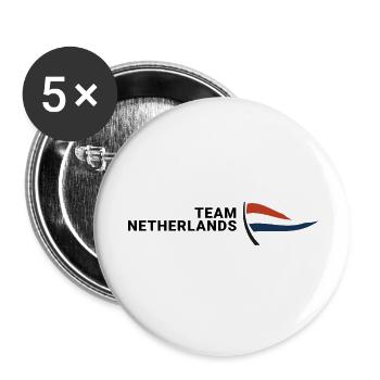 Team Nederlands - Buttons large 2.2''/56 mm (5-pack) - white - Front