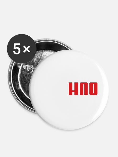 Techno Panther - Buttons groß 56 mm (5er Pack) - Weiß
