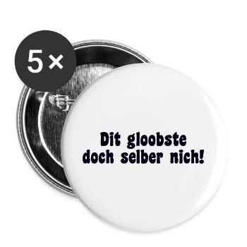 Berlin Saying Dialect Retro - Buttons large 2.2''/56 mm (5-pack) - white - Front