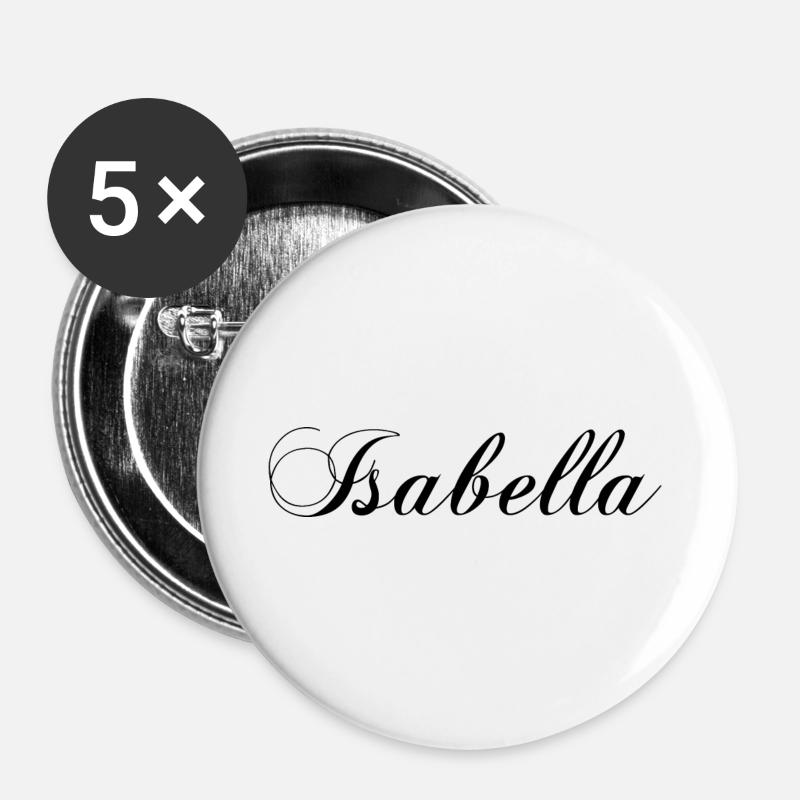 Isabella - Buttons large 2.2''/56 mm (5-pack) - white