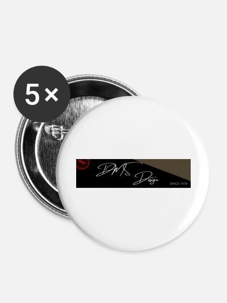 DMSdesign Original - Buttons groß 56 mm (5er Pack) - Weiß