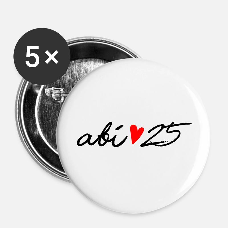 Abi 25 - Buttons large 2.2''/56 mm (5-pack) - white
